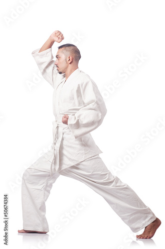 Photo: Karate martial arts fighter Karate martial arts fighter