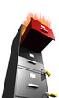 Illustration: File Cabinet Catching Fire File Cabinet Catching Fire