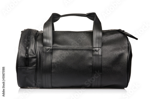 Photo: Sport bag isolated on the white background Sport bag isolated on the white background