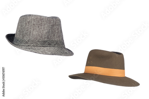 Photo: Fedora hats on white Fedora hats on white