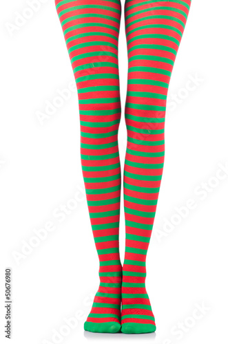 Photo: Woman with long legs and stockings Woman with long legs and stockings