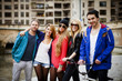 Cheerful group of girls and boys