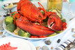Red Lobster On Platter On Serv...