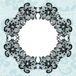 Elegant doily on lace gentle background for scrapbooks