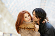 Portrait of embracing young pair