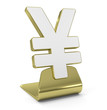 "Yen Sign" Golden Symbol