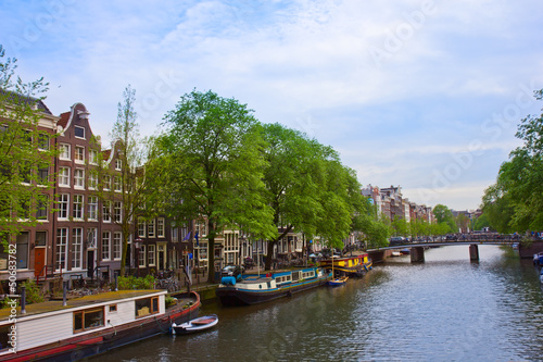 Photo: canal ring of Amsterdam, Netherlands canal ring of Amsterdam, Netherlands