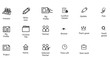 Icons set for procurement tools