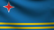 Aruba flag.