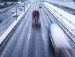 Schlechtes Wetter auf der Autobahn