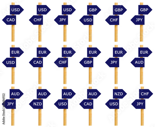 Photo: Forex Currency Pairs Isolated Forex Currency Pairs Isolated