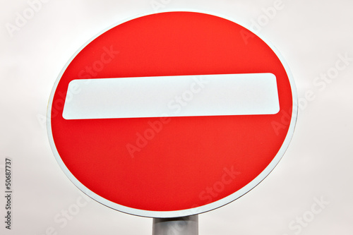 Photo: Do not enter traffic sign Do not enter traffic sign