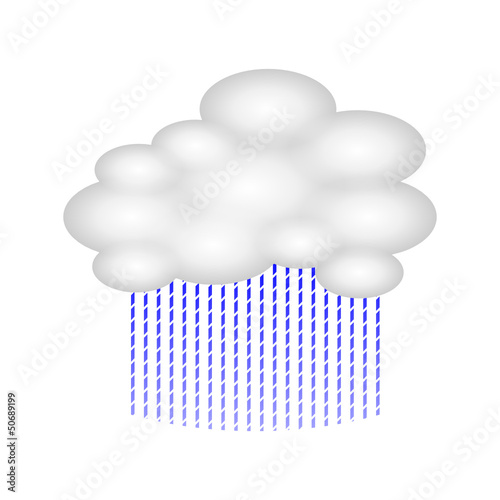 Vector: wettersymbol regenwolke I wettersymbol regenwolke I