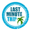 stempel rund last minute trip I