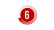 Compte à rebours 10-0 rouge