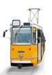 Orange tram in Budapest