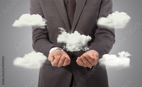 Photo: social newtork in hand social newtork in hand
