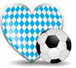 Fußballherz Bayern