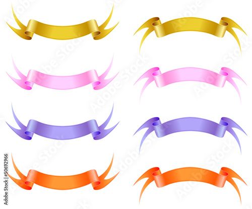 Vector: Silk ribbon. Silk ribbon.