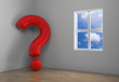 Abstract room and question