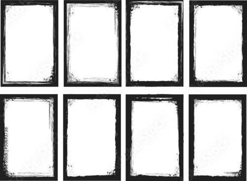 Vector: grunge frames. vector illustration. grunge frames. vector illustration.