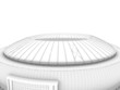 sport arena. 3d illustration in wireframe view
