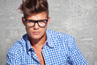 young attractive man in glasses