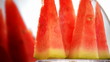 Video: Fresh sliced melonwater gyrating in loop. Close up. Fresh sliced melonwater gyrating in loop. Close up.