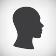 Vector: Kopf Seite Silhouette Kopf Seite Silhouette