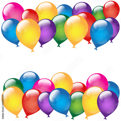 Vector: Holiday background with balloon and text field on a white backgr Holiday background with balloon and text field on a white backgr