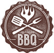 Vintage Barbecue BBQ Stamp