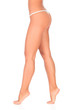 Woman's legs, isolated on white background