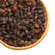 straw dish with raisins