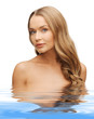 beautiful woman with long hair