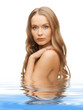 beautiful woman with long hair