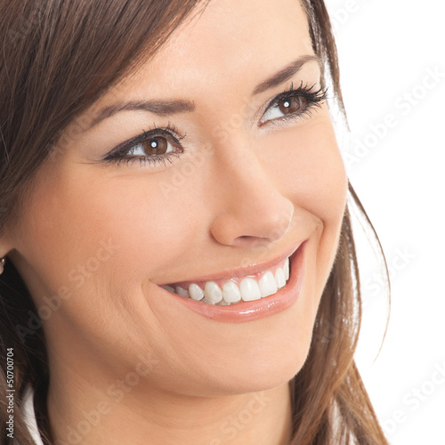 Photo: Portrait of young happy businesswoman Portrait of young happy businesswoman