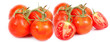Pomodori su sfondo bianco