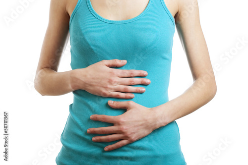 Photo: Pain in the belly of a woman Pain in the belly of a woman