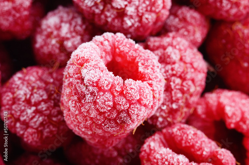 Photo: Raspberry frost macro Raspberry frost macro