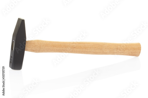 Photo: Hammer isolated on white, clipping path included Hammer isolated on white, clipping path included