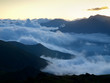 Photo: Clouds and mountain hills. Beautiful landscape Clouds and mountain hills. Beautiful landscape