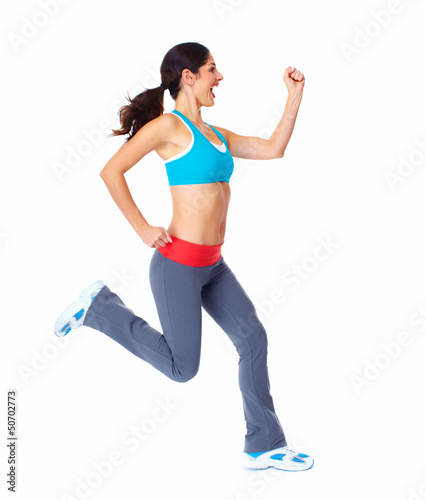 Photo: Young beautiful fitness woman. Young beautiful fitness woman.