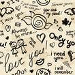 hand drawn pattern, vector eps 10