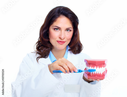 Photo: Dentist woman. Dentist woman.