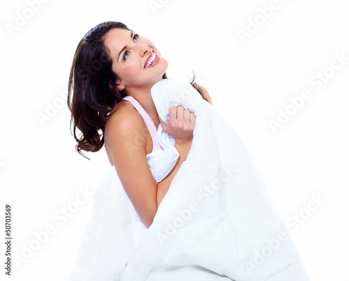 Photo: Sleeping woman. Sleeping woman.