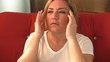 Woman having headache