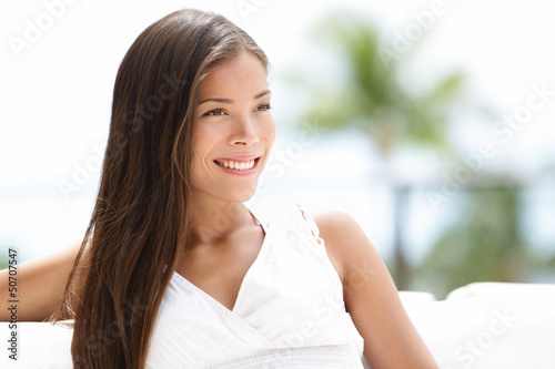 Photo: Asian woman casual confident looking Asian woman casual confident looking