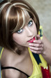 Portrait of beautiful sensual woman