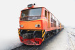 Train by the railway station, concept