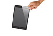 isolated hand holding tablet